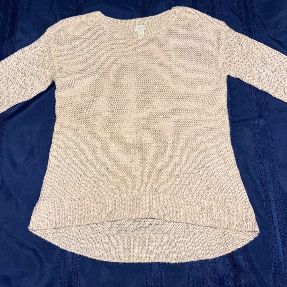 Chico's Blush Scoop-Neck Knit Pullover